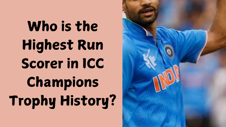 Who is the Highest Run Scorer in ICC Champions Trophy History?