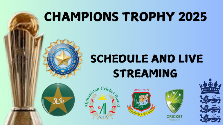 CHAMPIONS TROPHY 2025 SCHEDULE