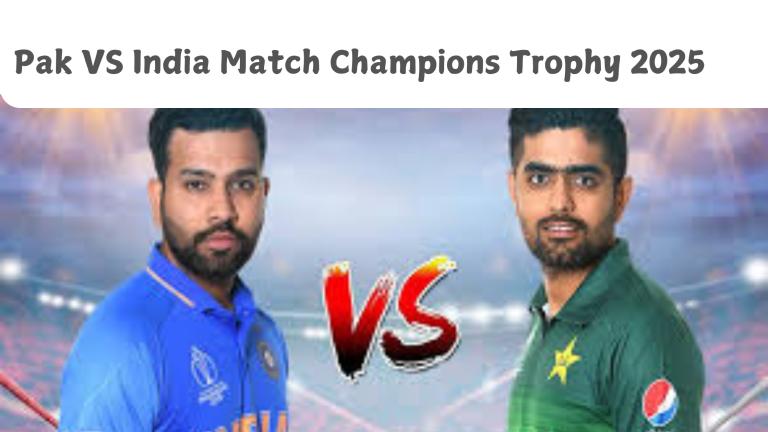 “Pak vs India Match Champions Trophy 2025: An Epic Rivalry Reignited”